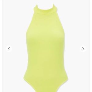 FOREVER 21 Neon Yellow Bodysuit